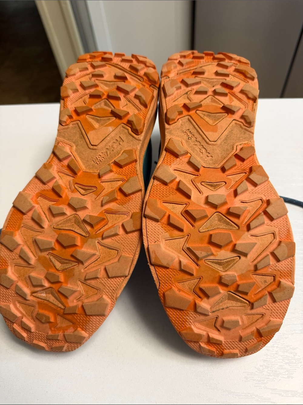 Hoka Women’s Blue Teal and Orange Trail Running Shoes - Picture 5 of 5
